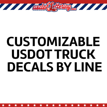 usdot number decals by line