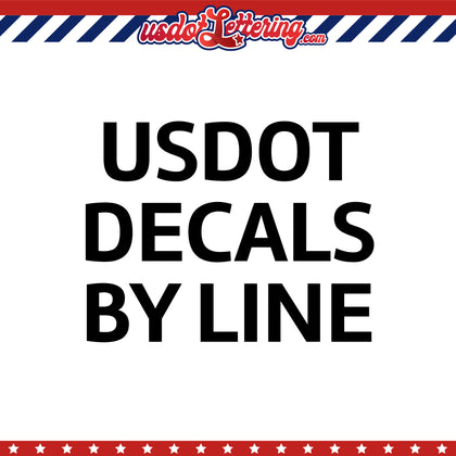 usdot decal by line