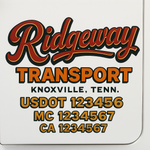Custom Designed USDOT Truck Door Decal Lettering Signs For Semi-Trucks & Work Trucks (Set of 2)
