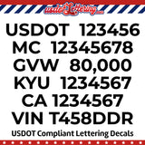 6 line usdot decal