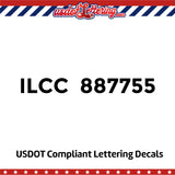 ilcc number decal