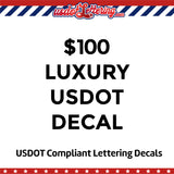 usdot number decal