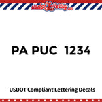 pa puc number decal