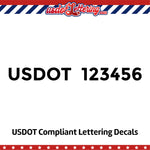 usdot number decal