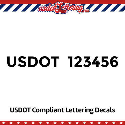 usdot number decal