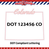 usdot decal colorado