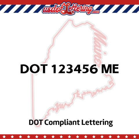 usdot decal maine