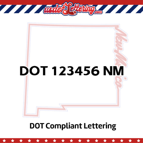 usdot decal new mexico