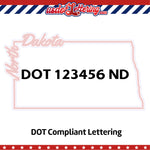 usdot decal north dakota