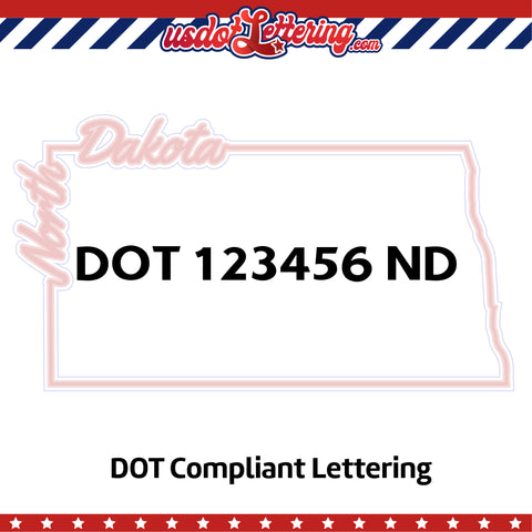 usdot decal north dakota