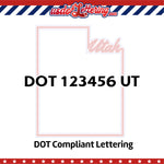 usdot decal utah