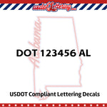 alabama usdot decal