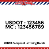 usdot mc justified decal